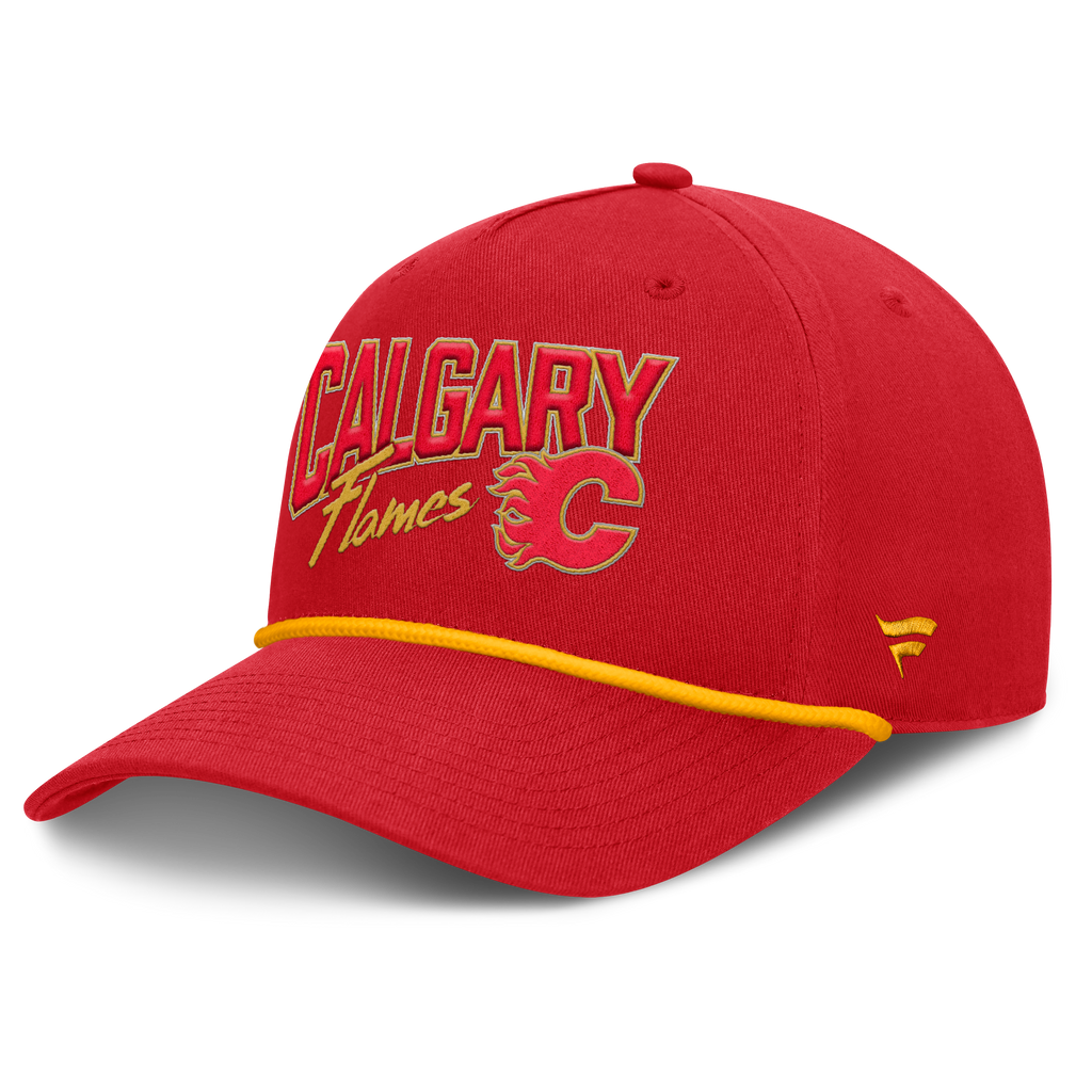 Fanatics Calgary Flames Decades Collection A-Frame Rope Adjustable Hat
