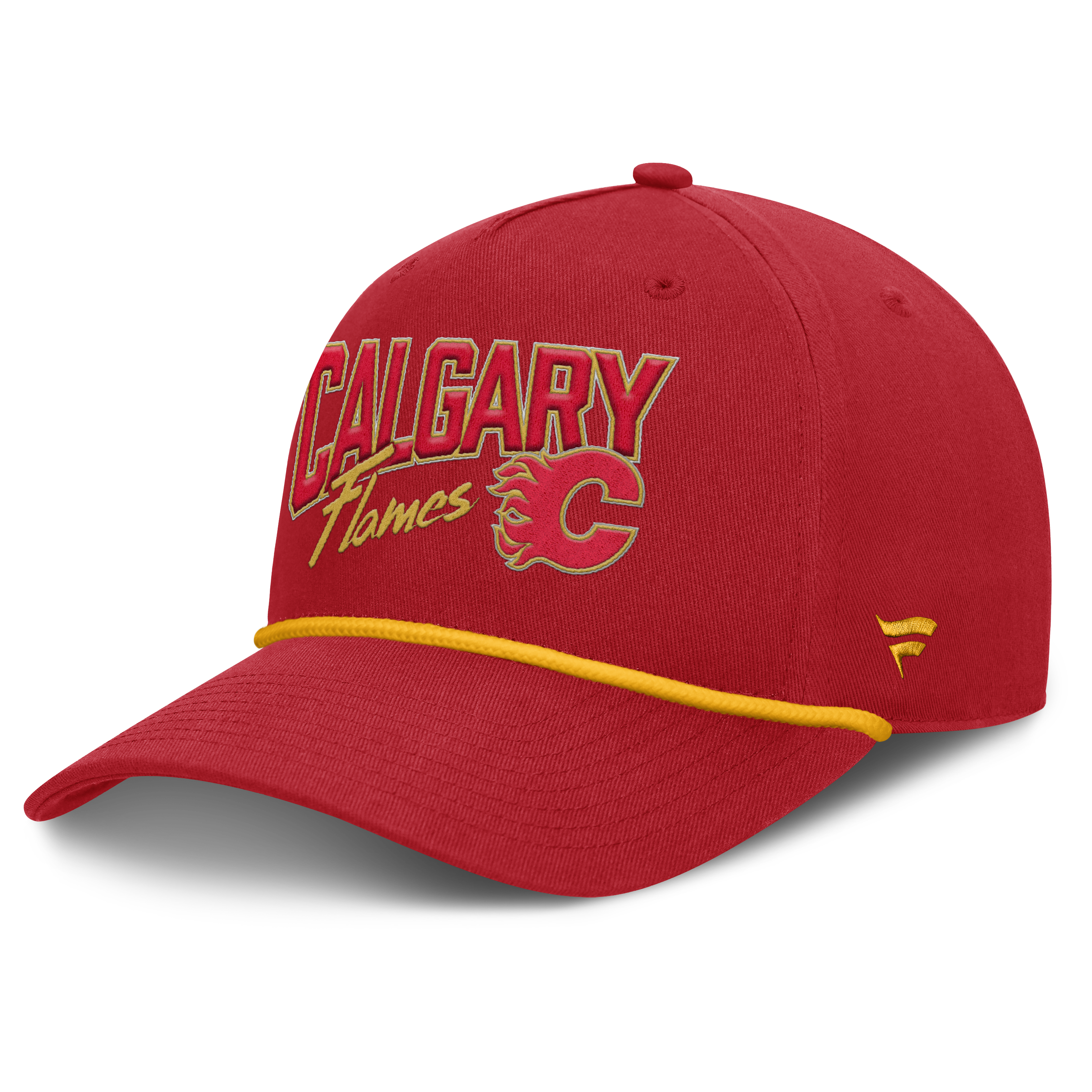 Fanatics Calgary Flames Decades Collection A-Frame Rope Adjustable Hat