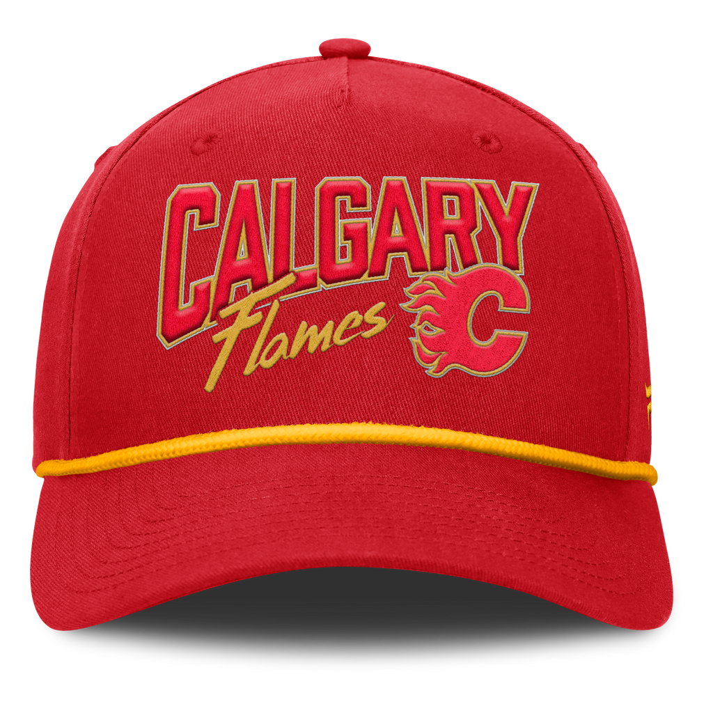 Fanatics Calgary Flames Decades Collection A-Frame Rope Adjustable Hat