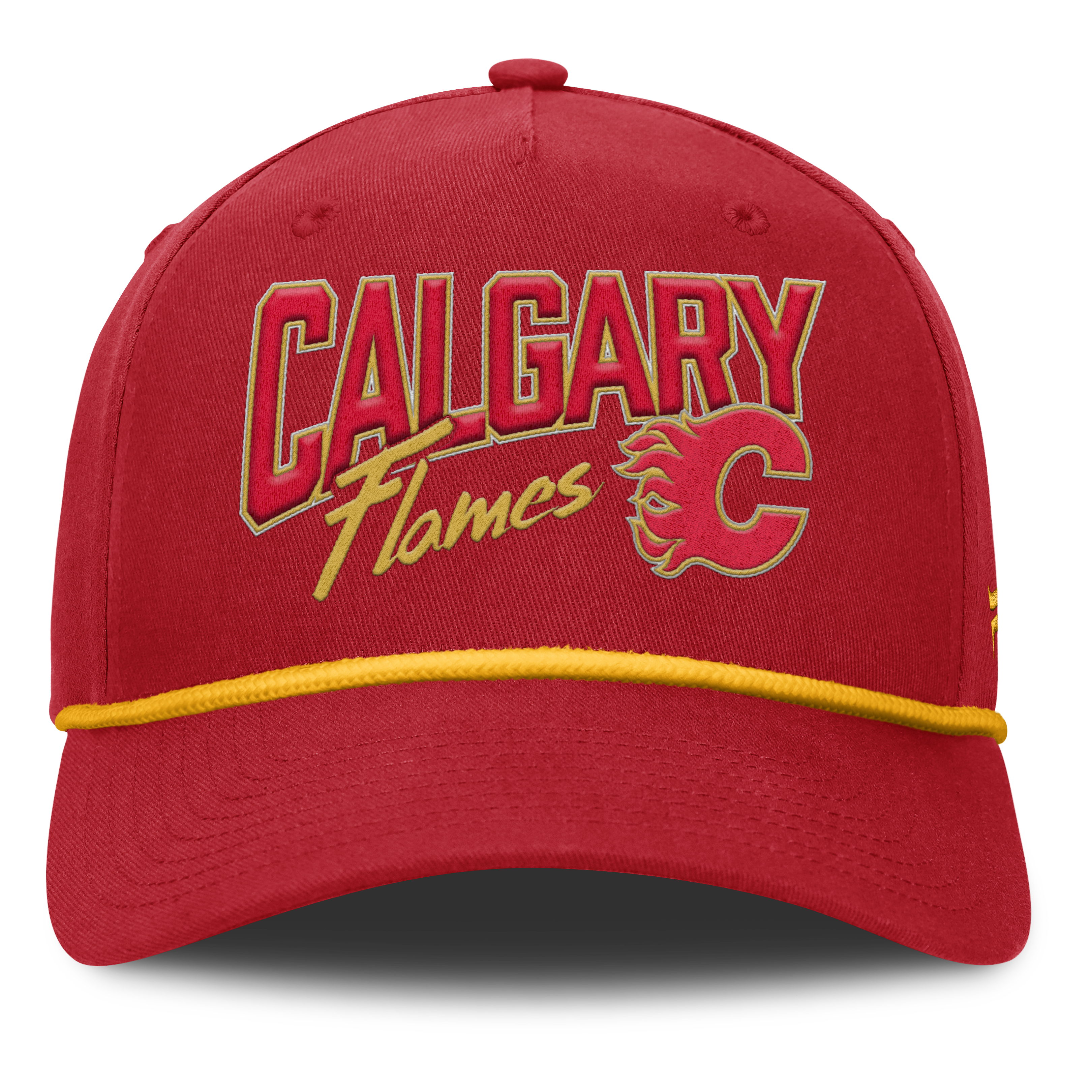 Fanatics Calgary Flames Decades Collection A-Frame Rope Adjustable Hat