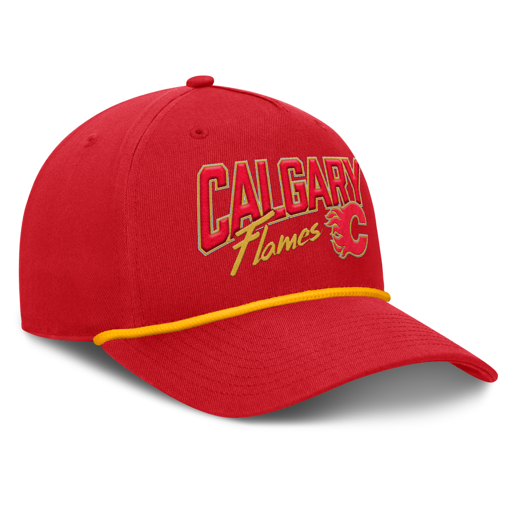 Fanatics Calgary Flames Decades Collection A-Frame Rope Adjustable Hat