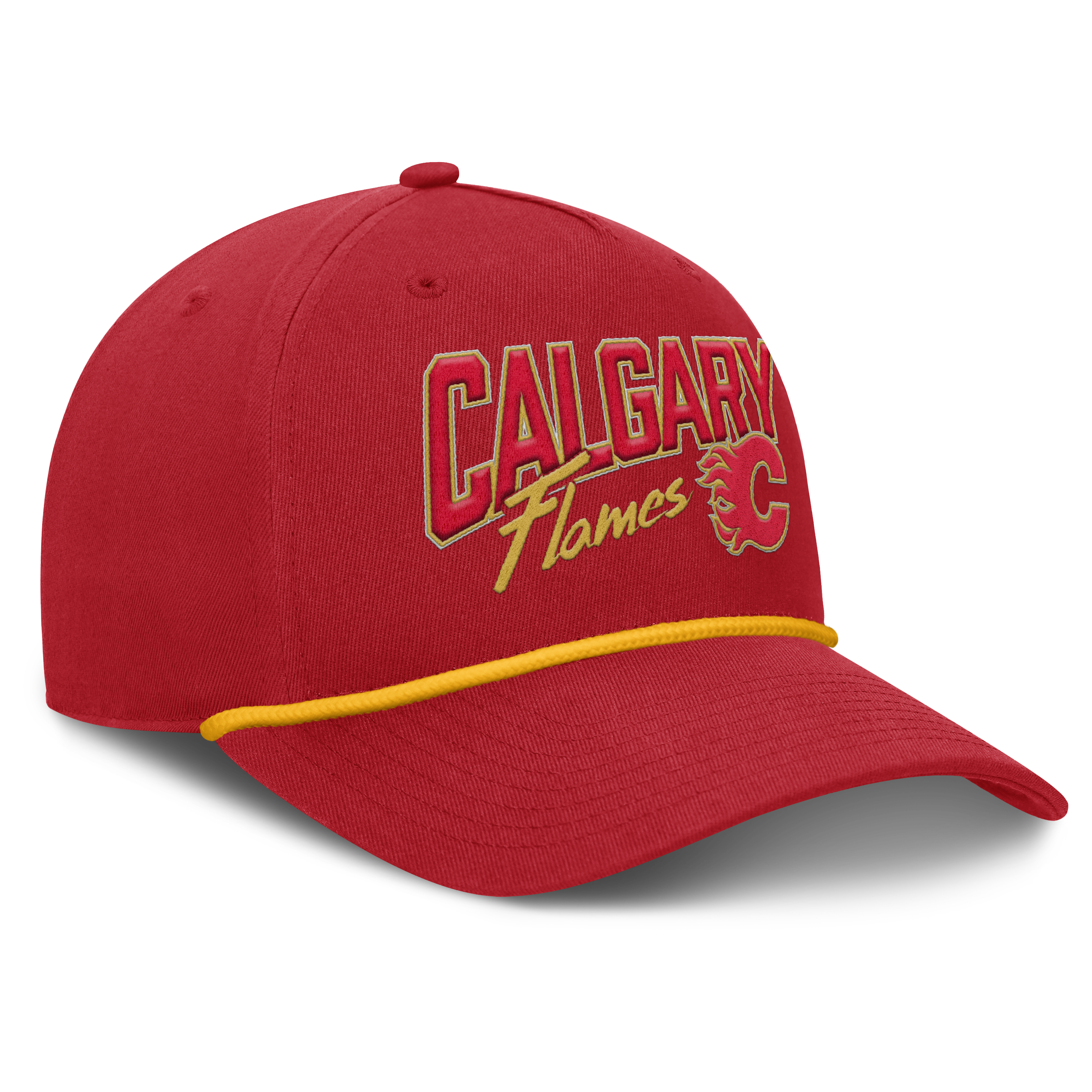 Fanatics Calgary Flames Decades Collection A-Frame Rope Adjustable Hat