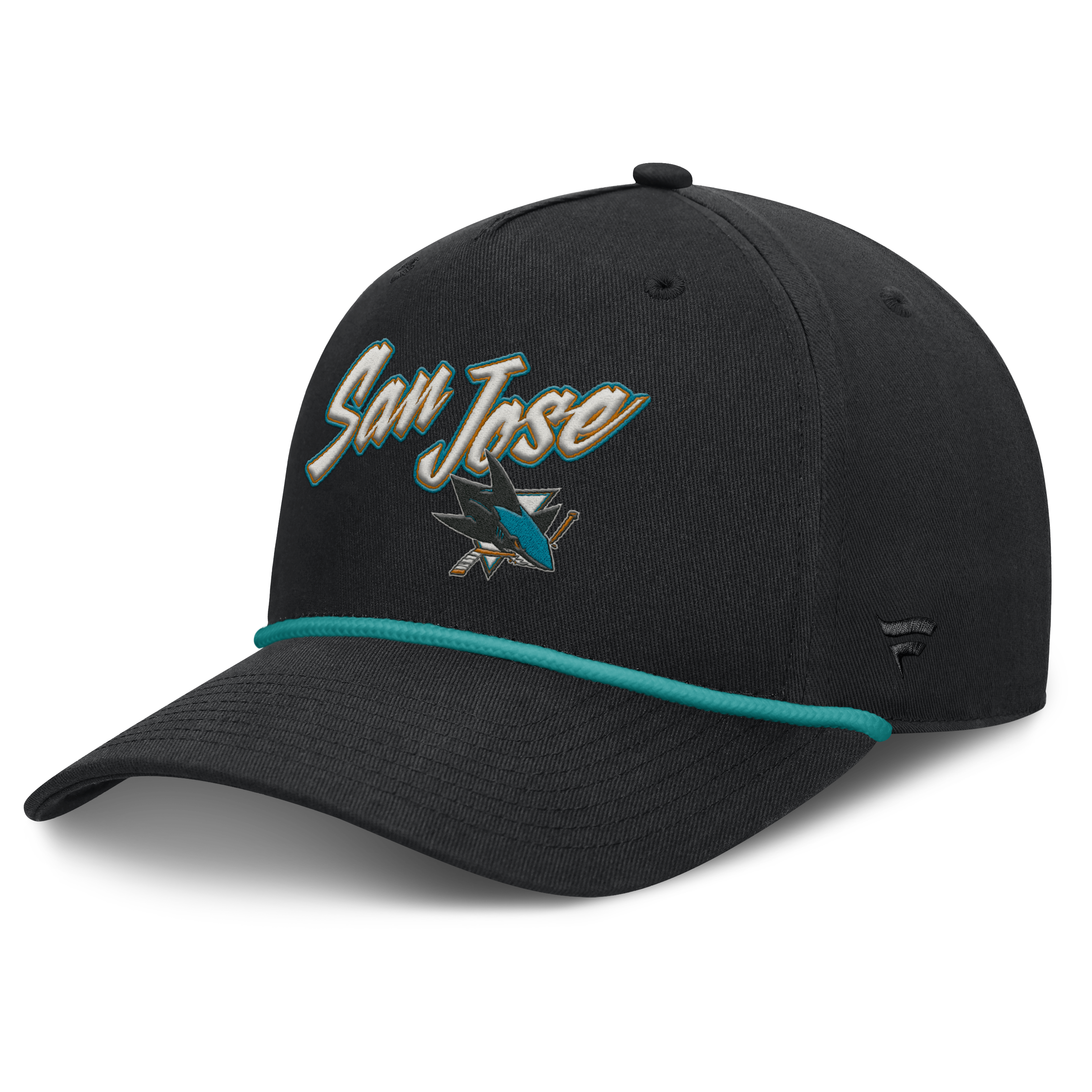 Fanatics San Jose Sharks Decades Collection A-Frame Rope Adjustable Hat