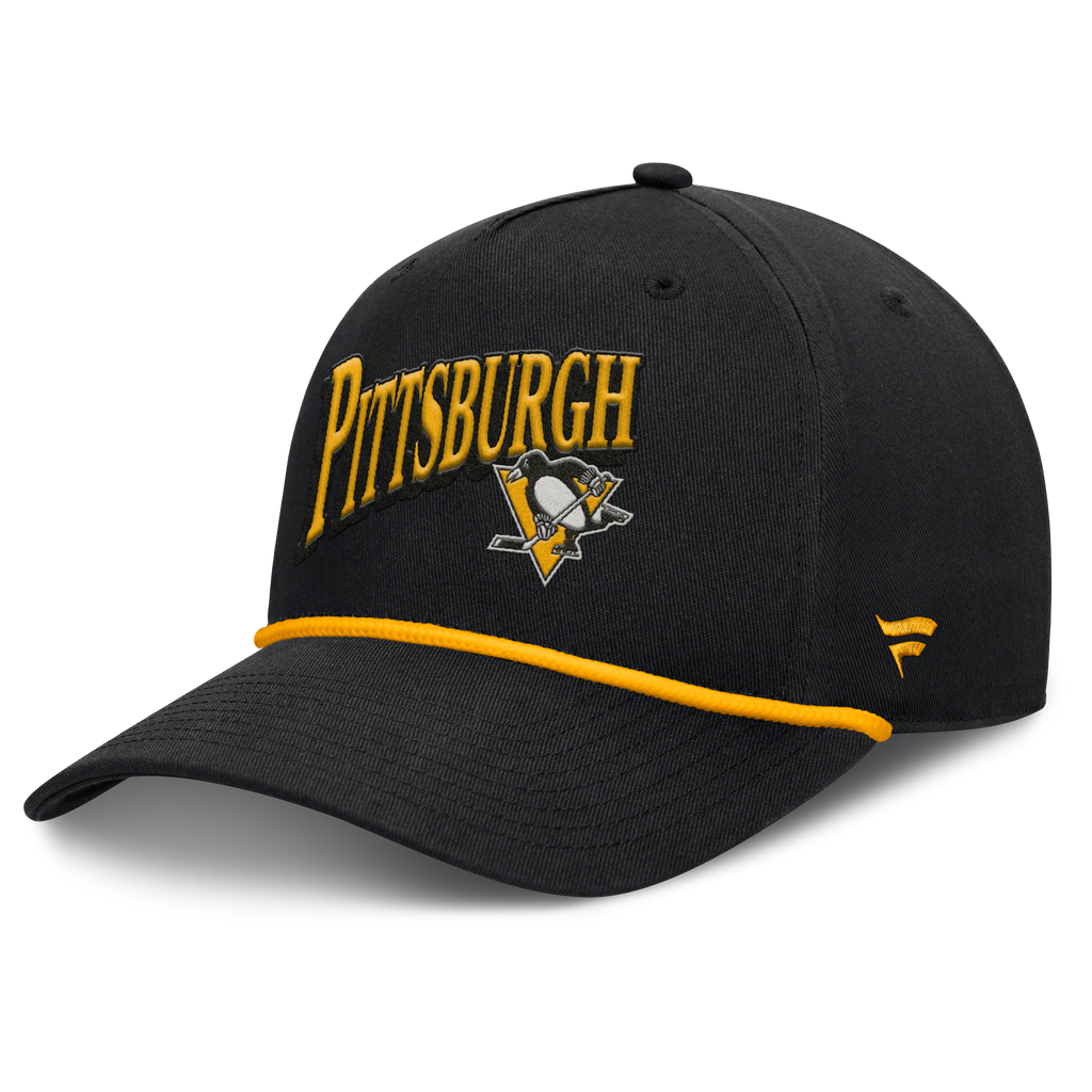 Fanatics Pittsburgh Penguins Decades Collection A-Frame Rope Adjustable Hat