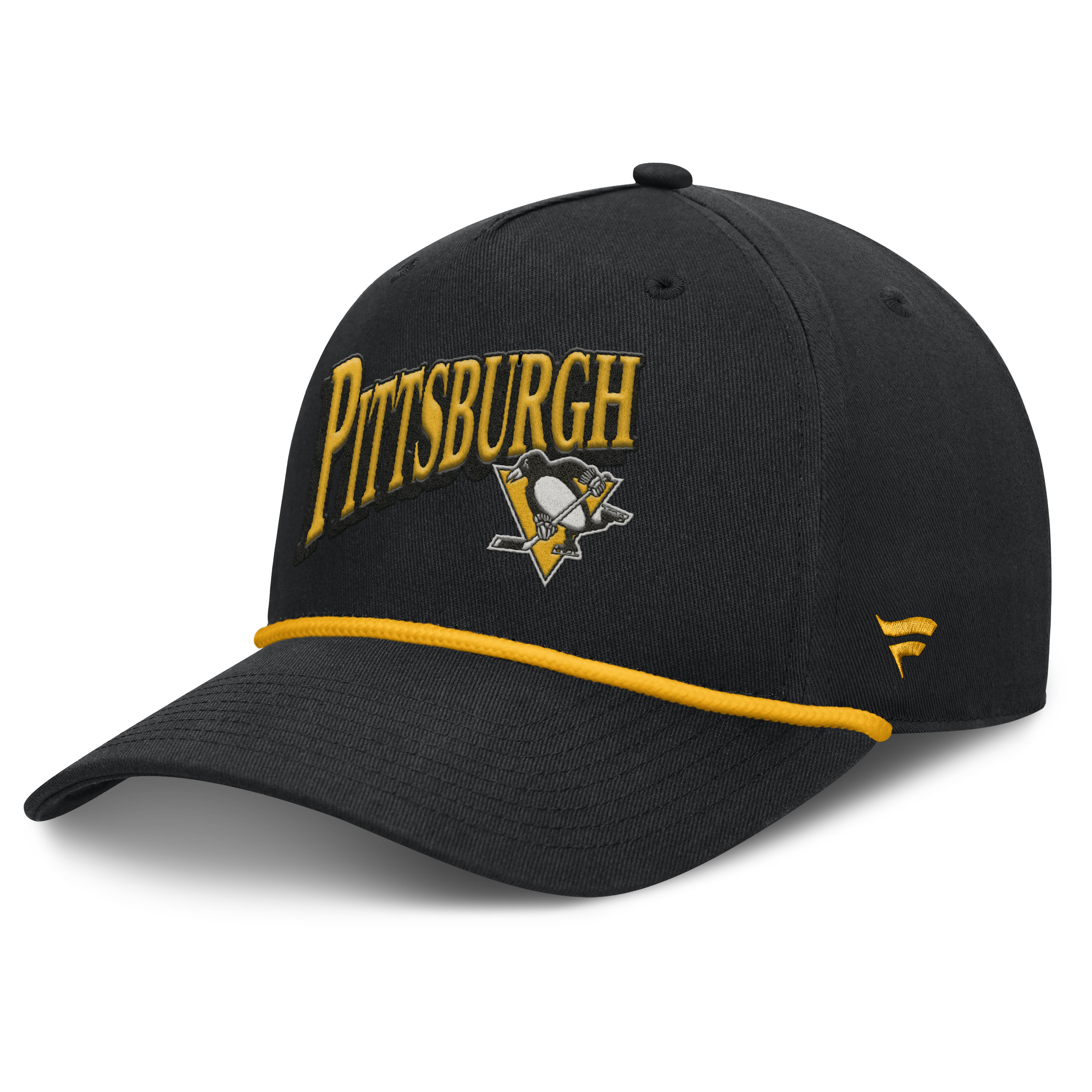 Fanatics Pittsburgh Penguins Decades Collection A-Frame Rope Adjustable Hat