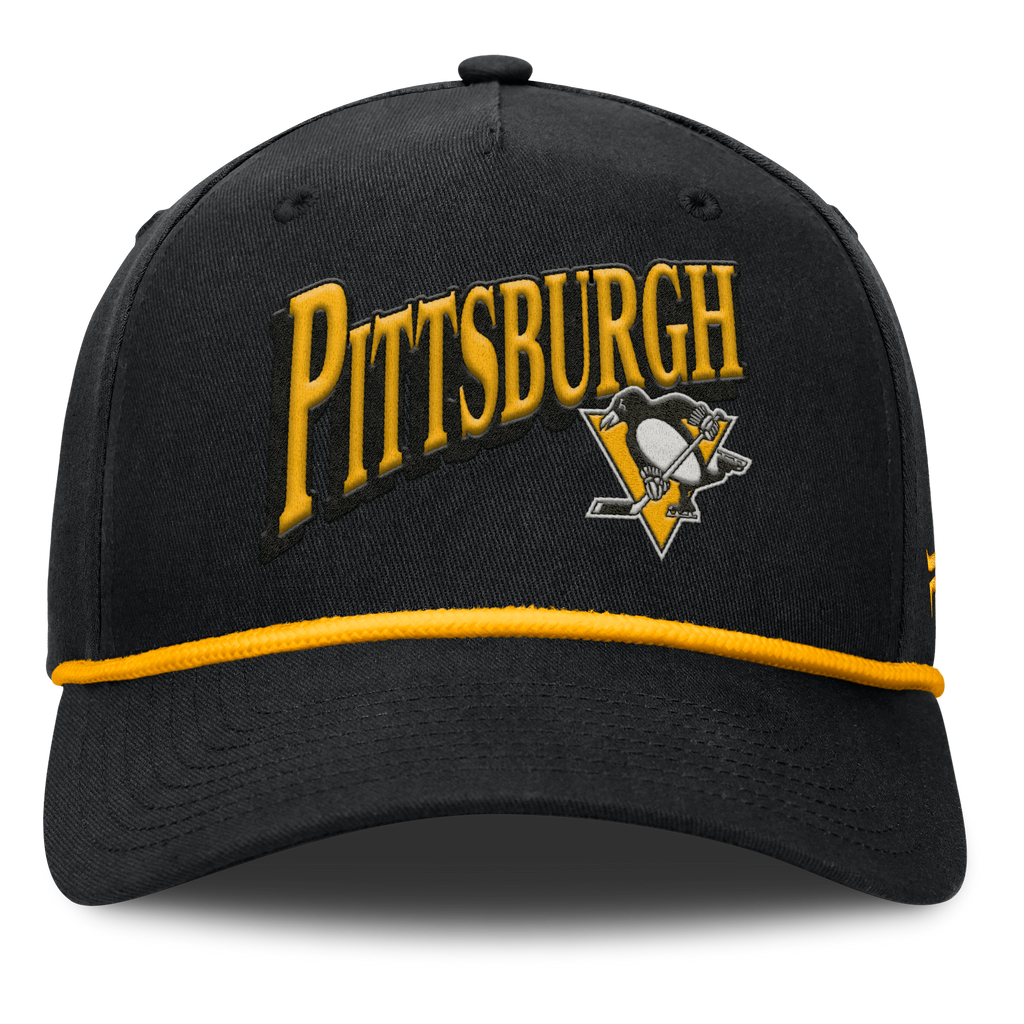 Fanatics Pittsburgh Penguins Decades Collection A-Frame Rope Adjustable Hat