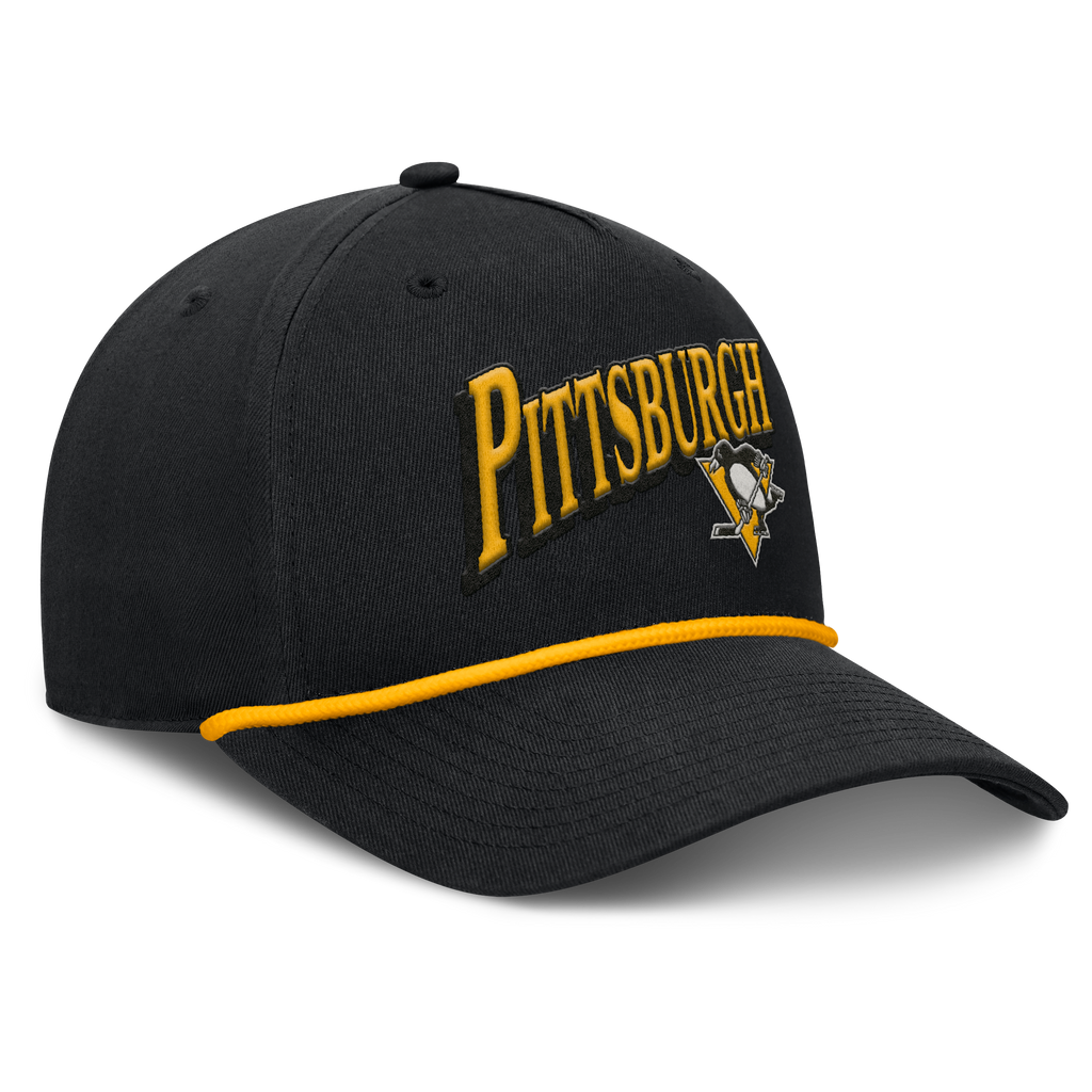 Fanatics Pittsburgh Penguins Decades Collection A-Frame Rope Adjustable Hat
