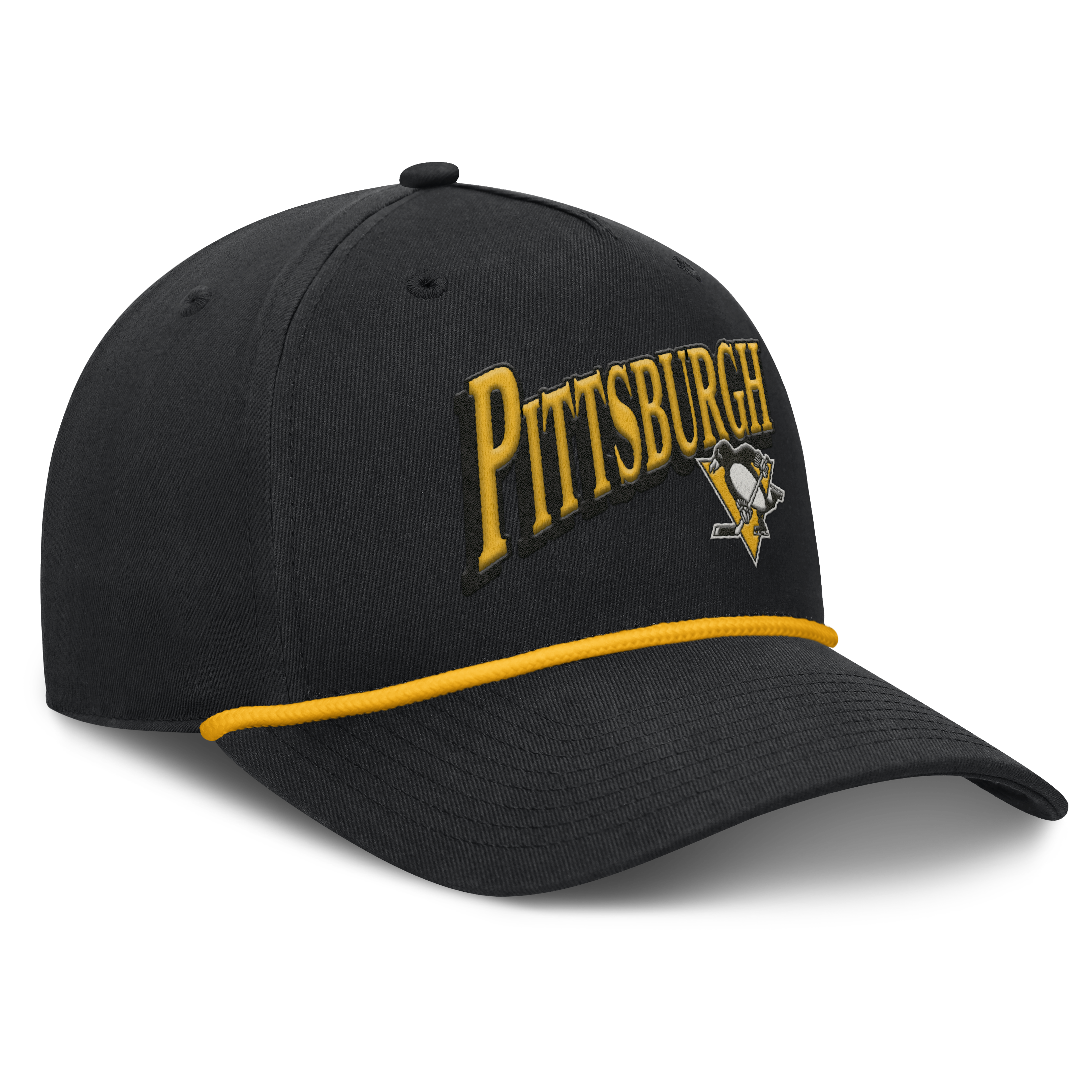 Fanatics Pittsburgh Penguins Decades Collection A-Frame Rope Adjustable Hat