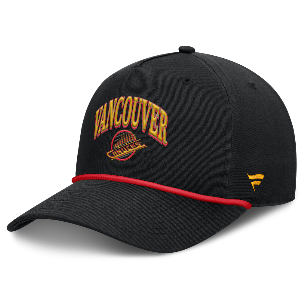 Fanatics Vancouver Canucks Decades Collection A-Frame Rope Adjustable Hat