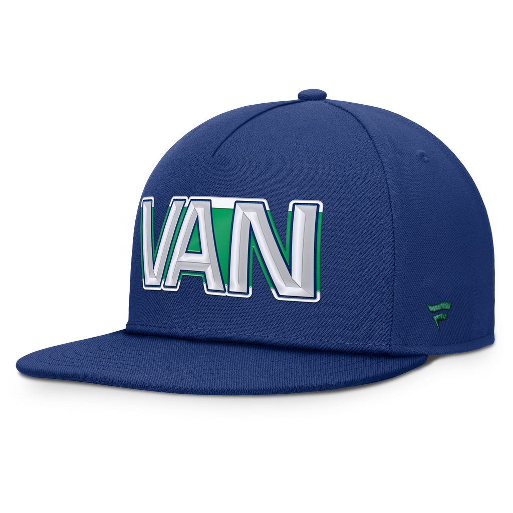Fanatics Vancouver Canucks Authentic Pro Rink Team Code Snapback Hat