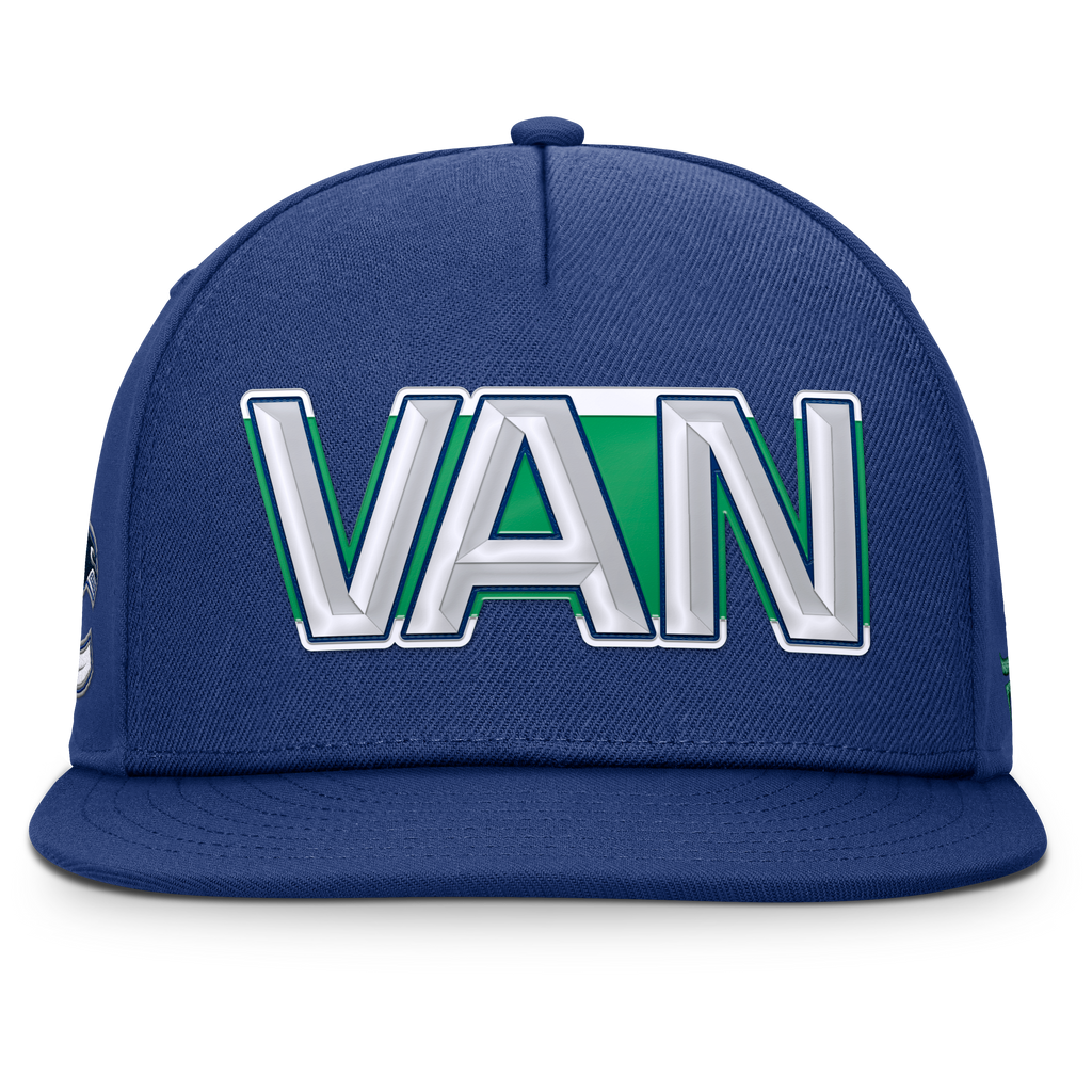 Fanatics Vancouver Canucks Authentic Pro Rink Team Code Snapback Hat