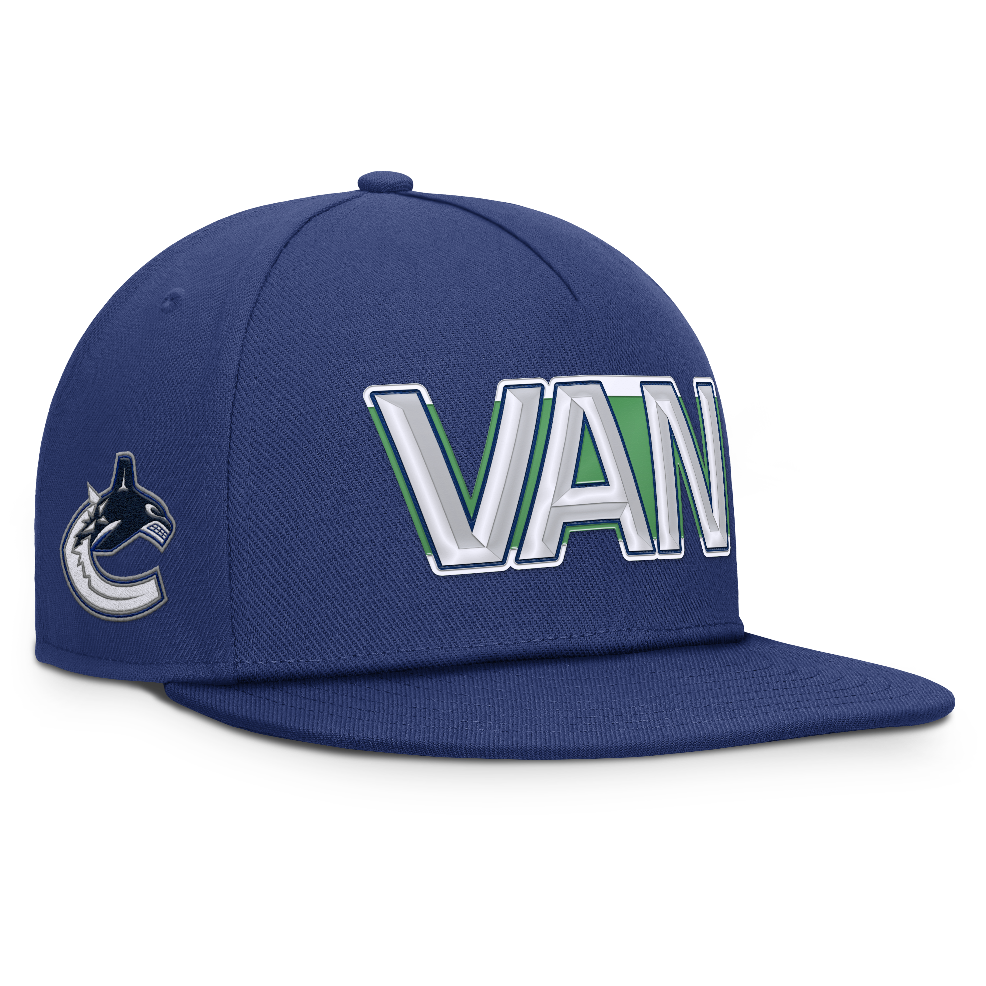 Fanatics Vancouver Canucks Authentic Pro Rink Team Code Snapback Hat
