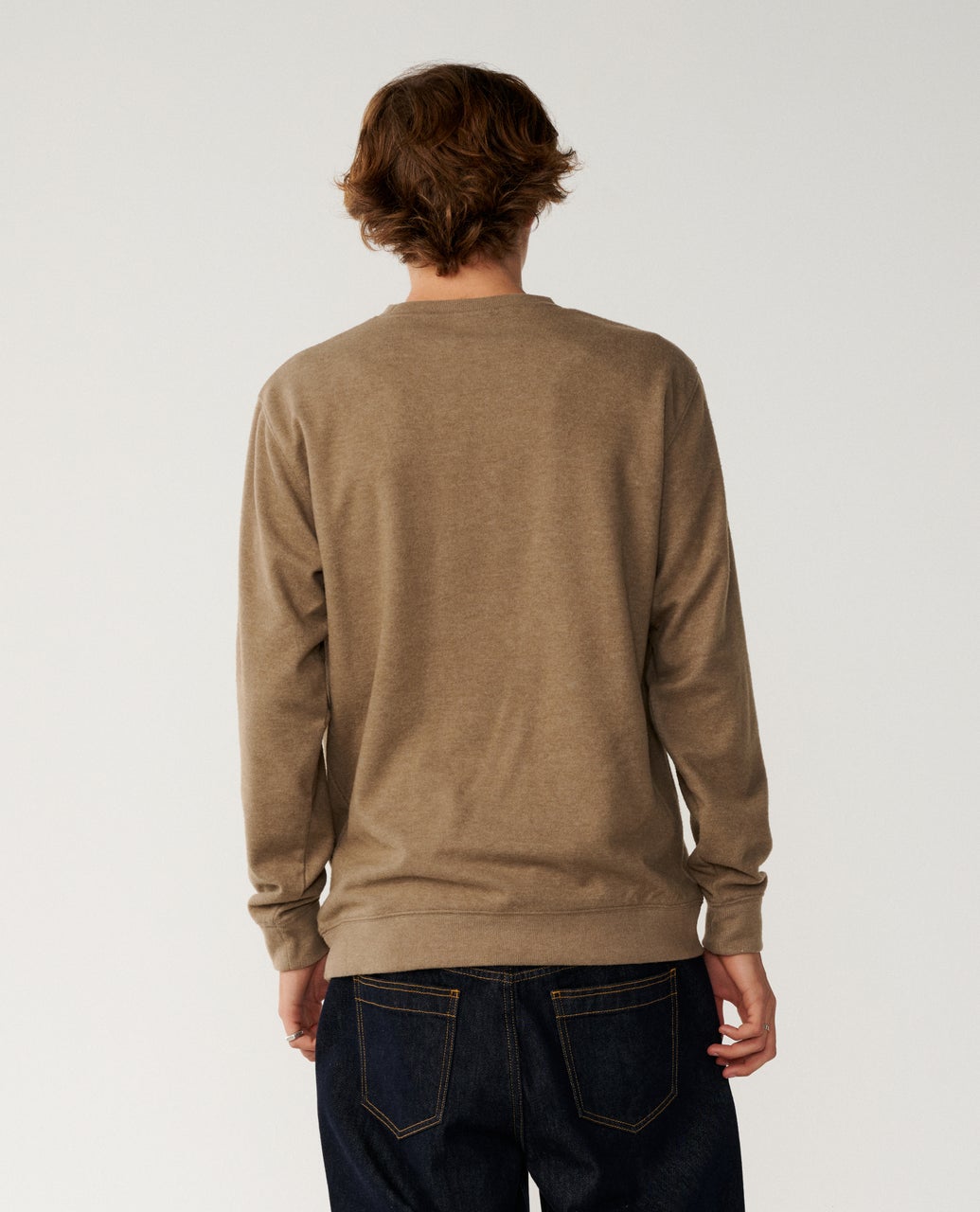 Rip Curl Men's Grid Crew - WALNUT