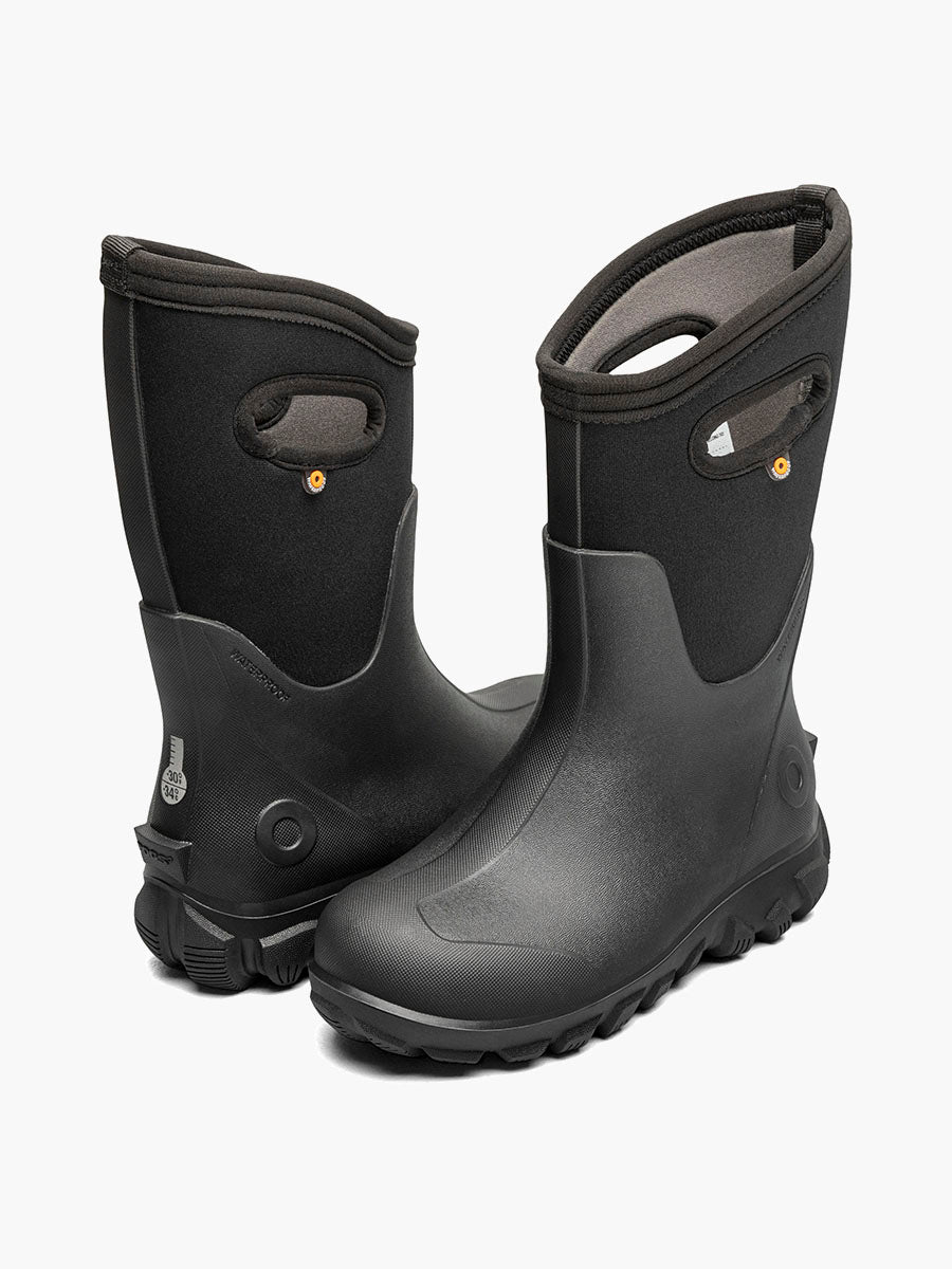 Bogs Kids' Classic Seamless Winter Boots - Black - pair