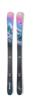 Nordica Women's Santa Ana 92 Skis - Lavender/Blue/Black, top sheet