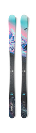 Nordica Women's Santa Ana 82 Skis - Light Blue/Coral/Midnight, top sheet