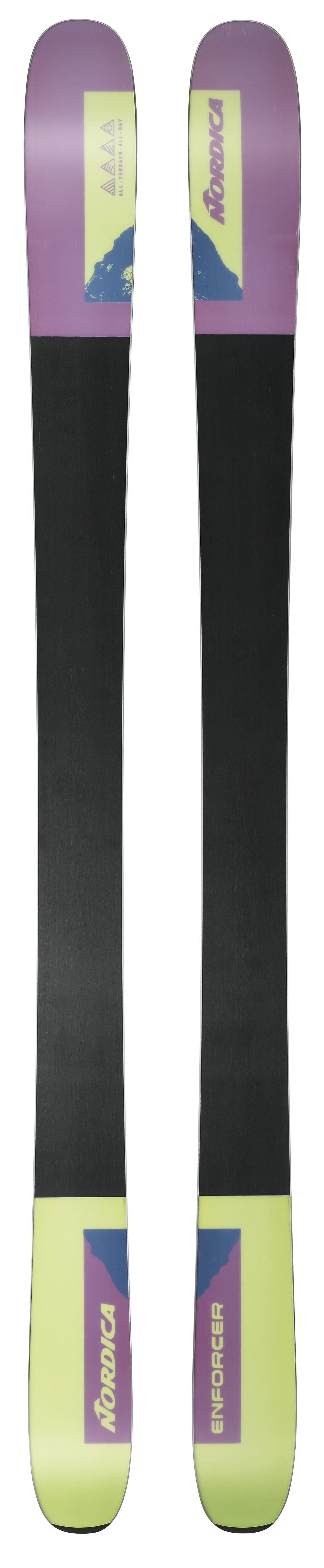 Nordica Enforcer 104 Skis - Purple/Lime, detail view