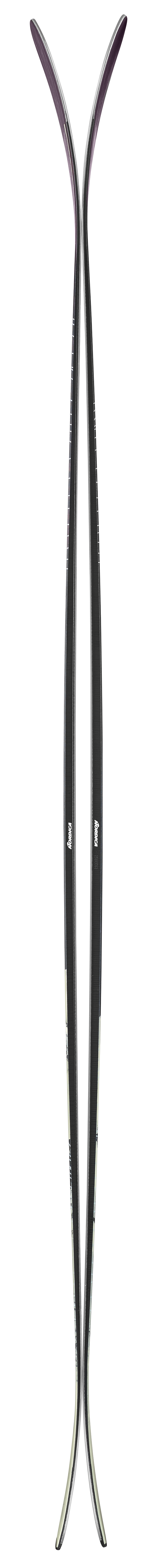 Nordica Enforcer 104 Skis - Purple/Lime, tip detail