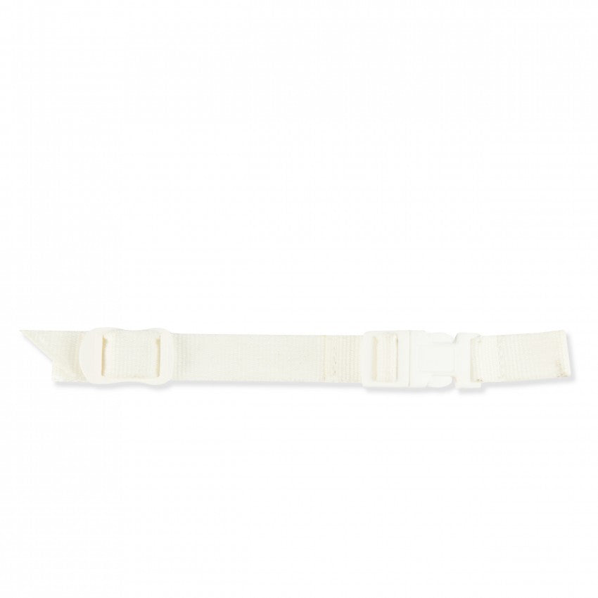 Helmet Replacement Chin Strap - Quick Release, White, flat view