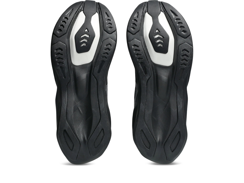 Asics Men's Novablast 6 Running Shoes - Wide - Black/Black, outsole view