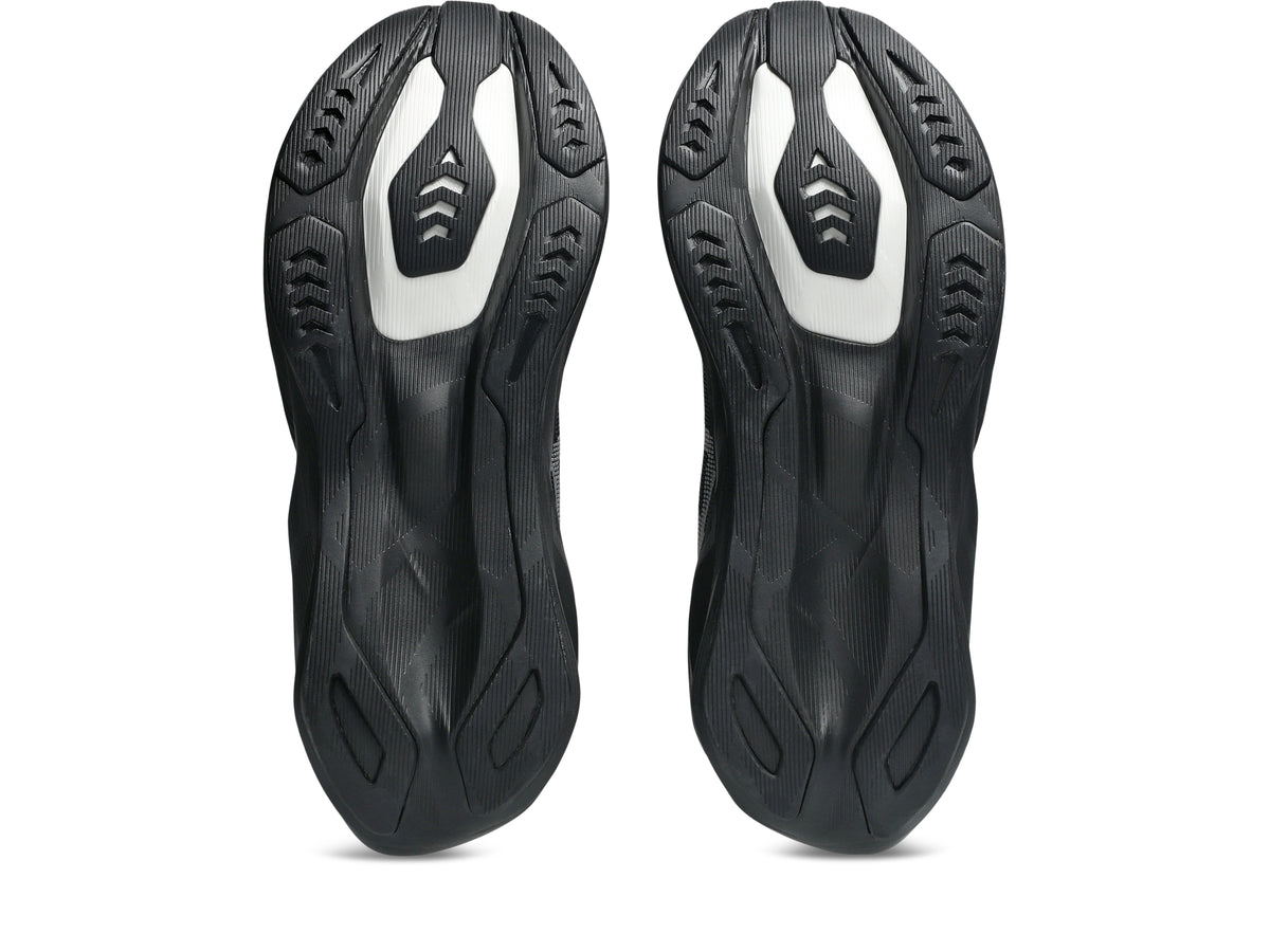 Asics Men's Novablast 6 Running Shoes - Wide - Black/Black, outsole view