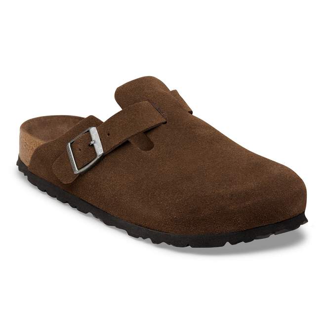 Birkenstock Boston Soft Footbed Suede Leather Clogs