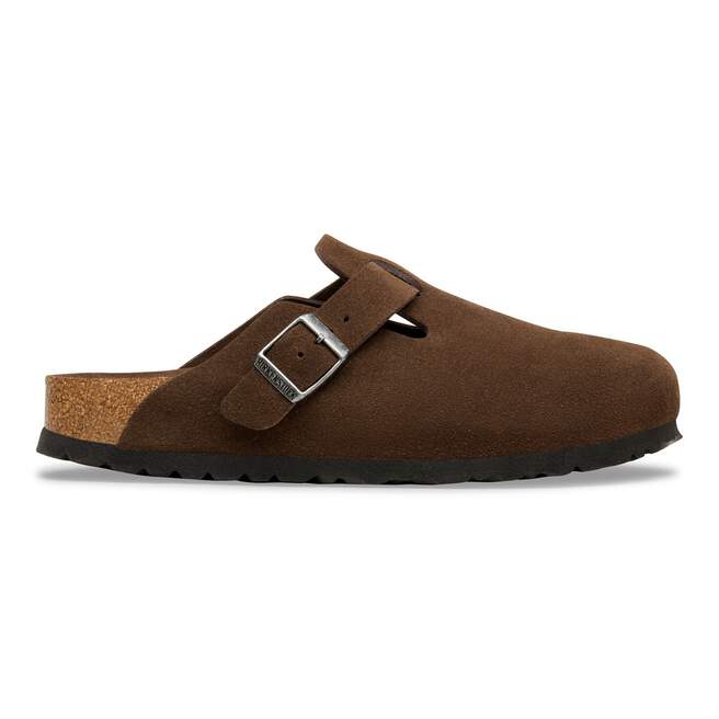 Birkenstock Boston Soft Footbed Suede Leather Clogs