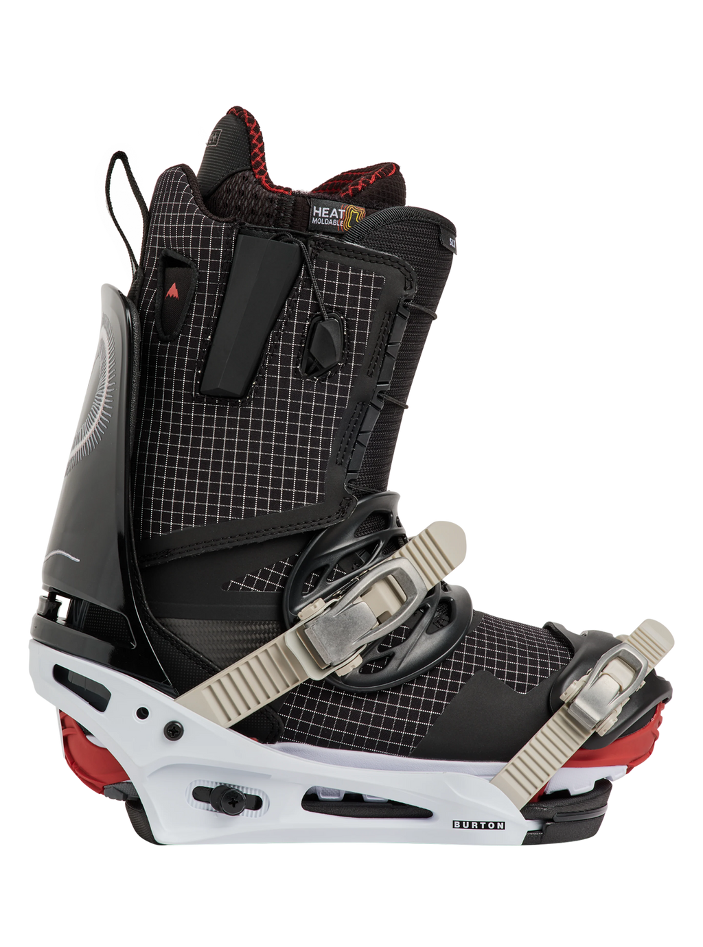 Burton Men's Cartel Re:Flex Snowboard Bindings - Skeleton Snake - with boot