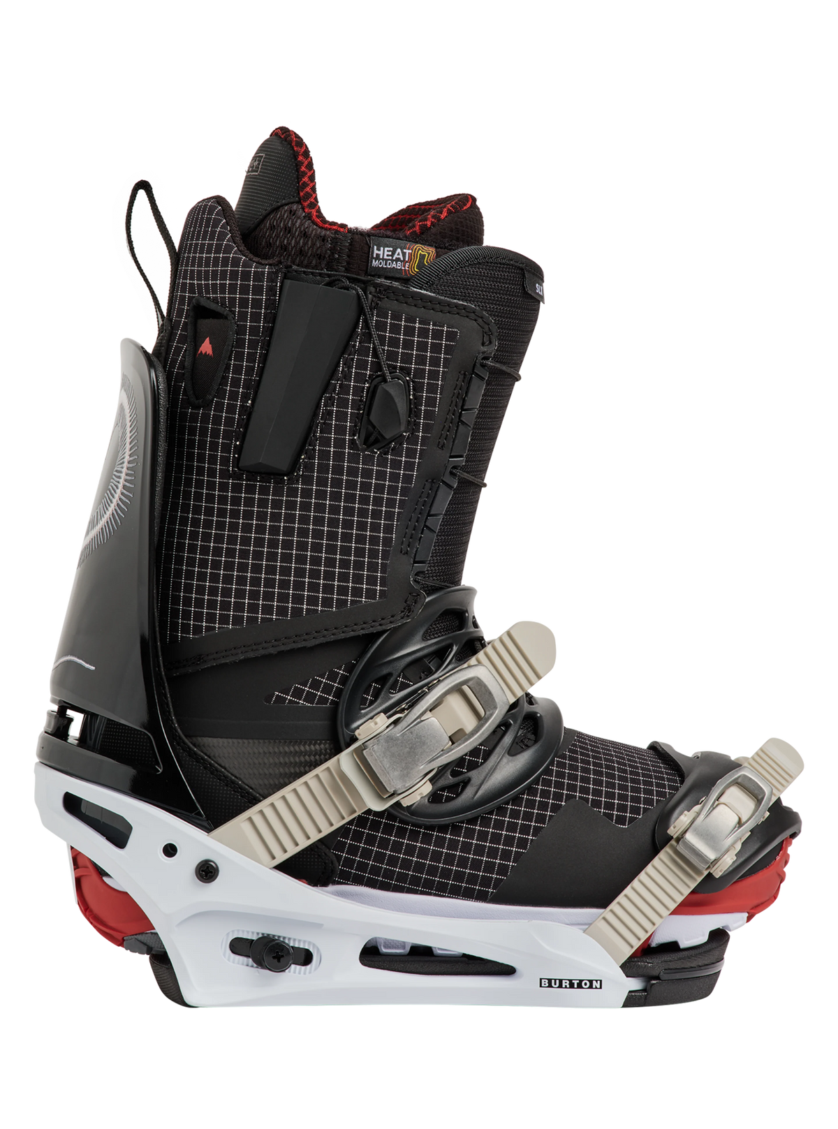 Burton Men's Cartel Re:Flex Snowboard Bindings - Skeleton Snake - with boot
