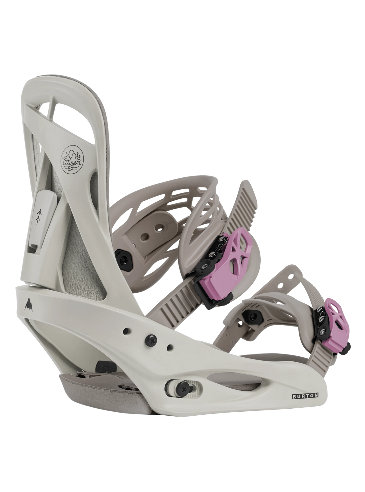 Burton Women's Citizen Re:Flex Snowboard Bindings - Chinchilla Gray - front
