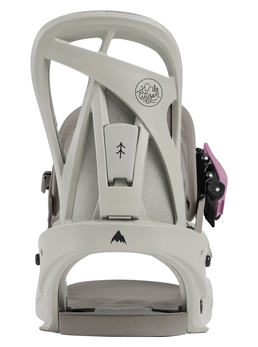 Burton Women's Citizen Re:Flex Snowboard Bindings - Chinchilla Gray - hi-back