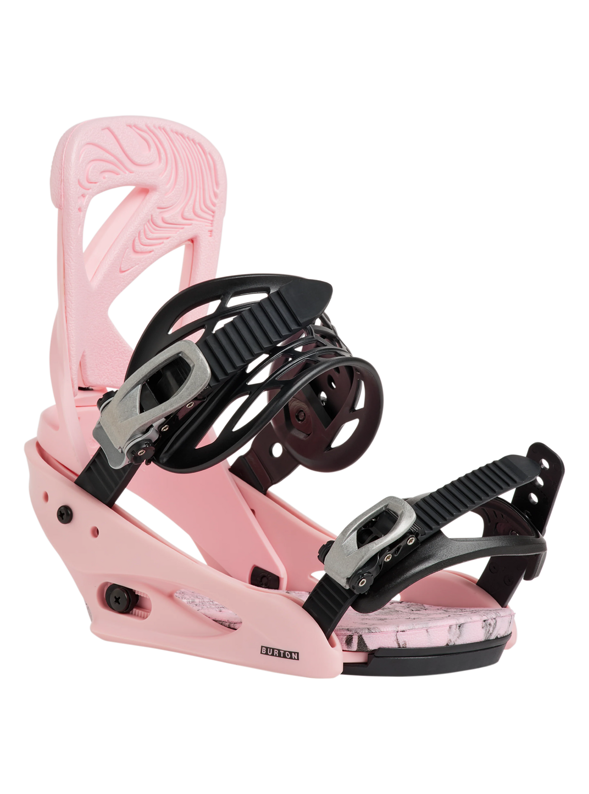 Burton Women's Scribe Re:Flex Snowboard Bindings - Pink - three-quarter