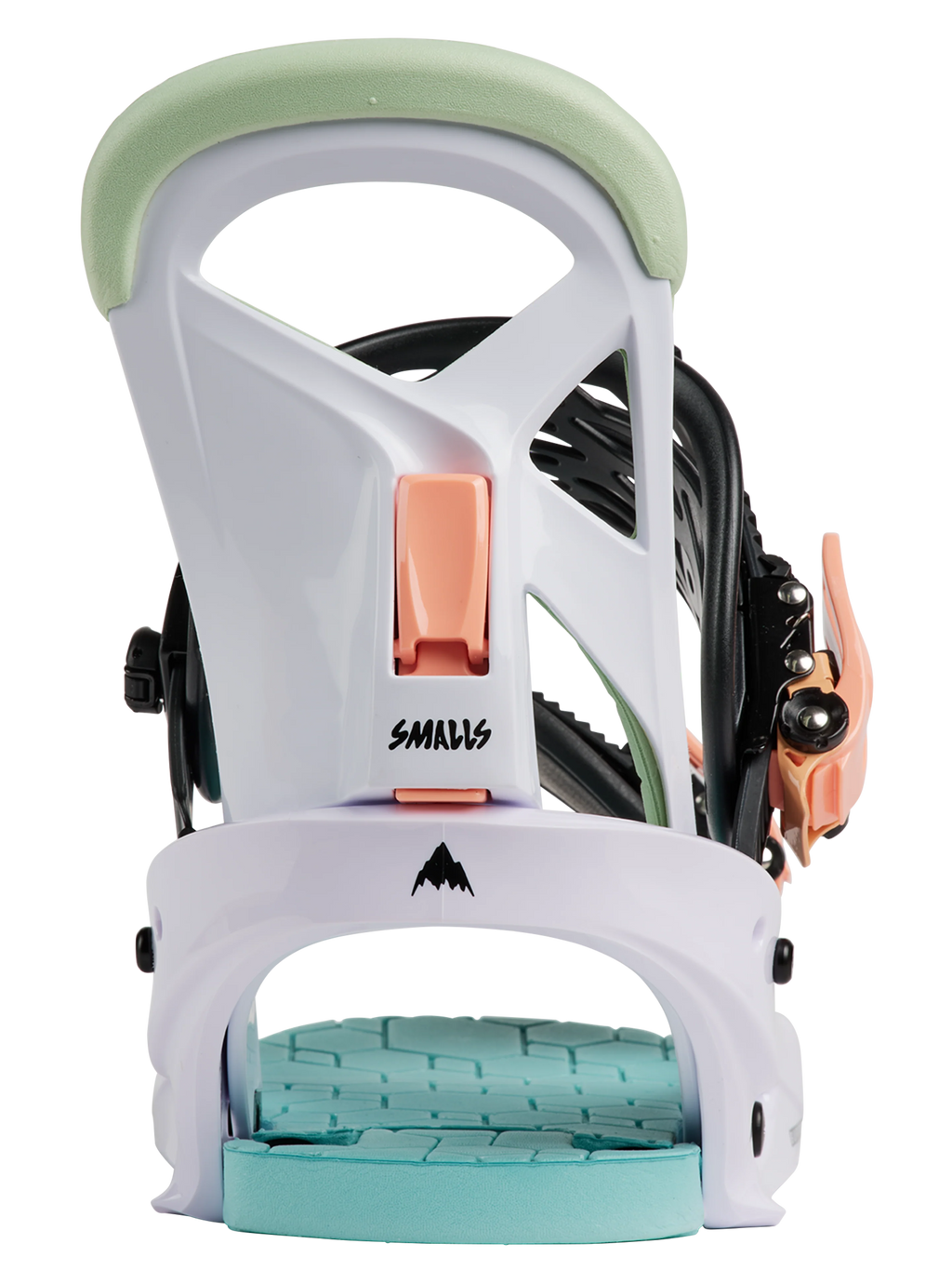 Burton Junior Smalls Re:Flex Snowboard Bindings - White/Multi - hi-back