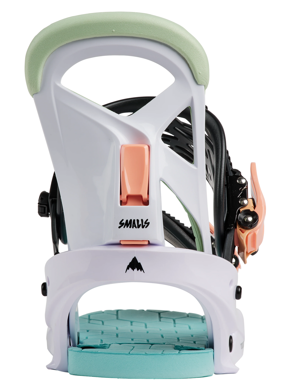 Burton Junior Smalls Re:Flex Snowboard Bindings - White/Multi - hi-back