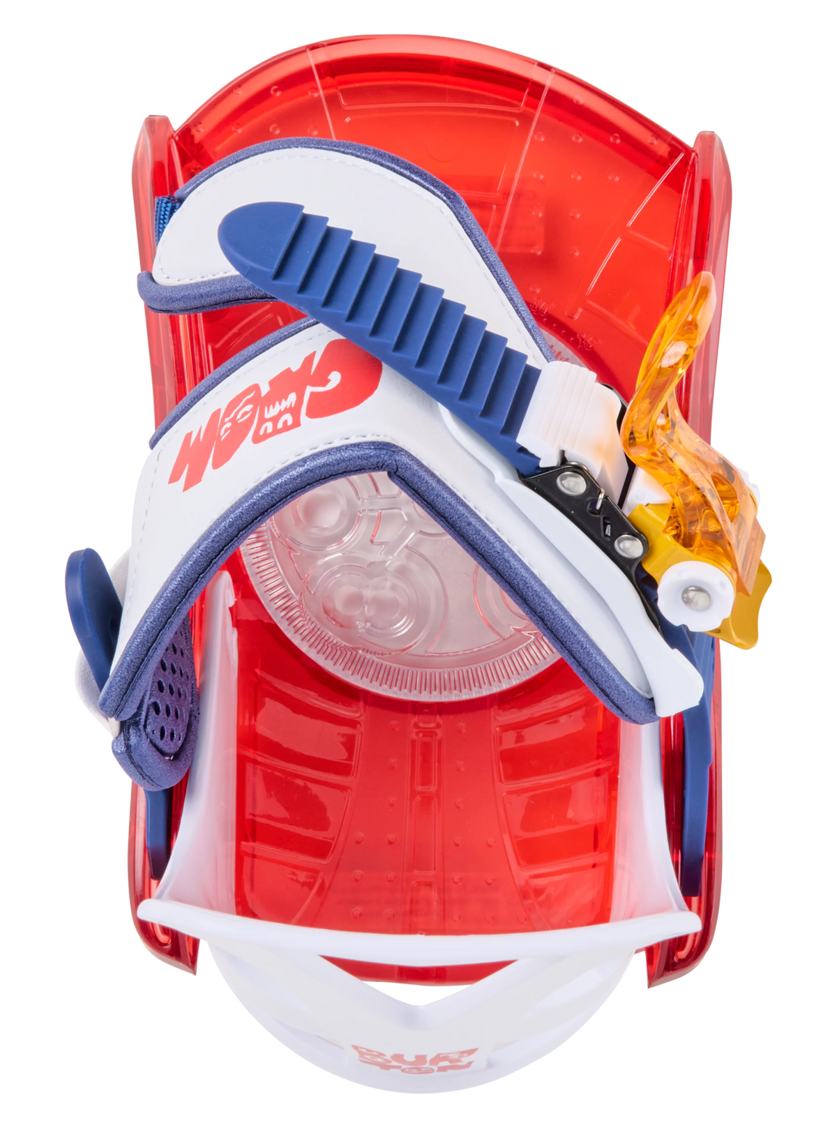 Burton Kids' Grom Disc Snowboard Bindings - Red/Multi - baseplate