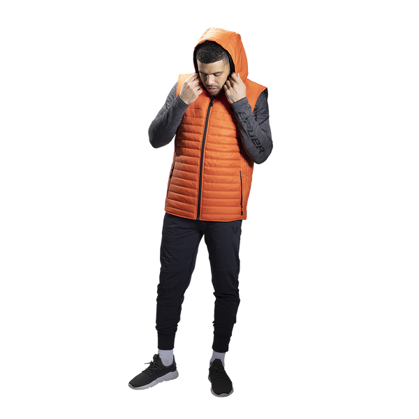 Fleece Hooded Puffer Vest Men's