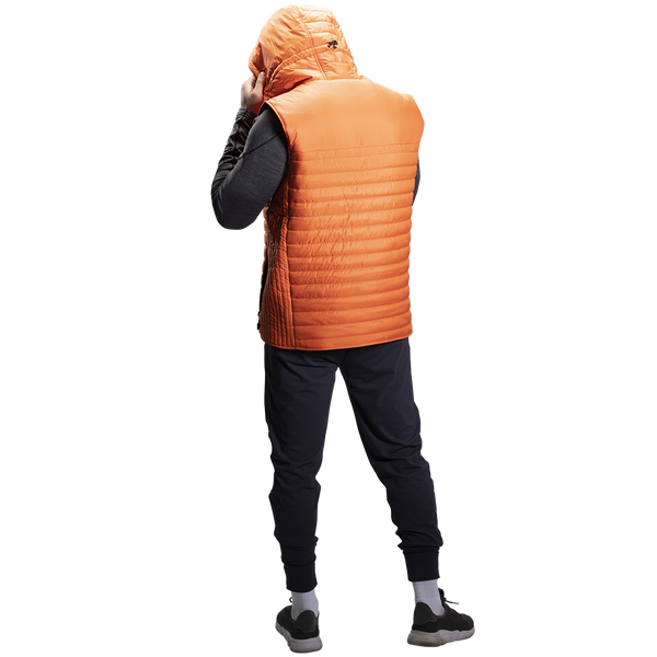 Fleece Hooded Puffer Vest Men's