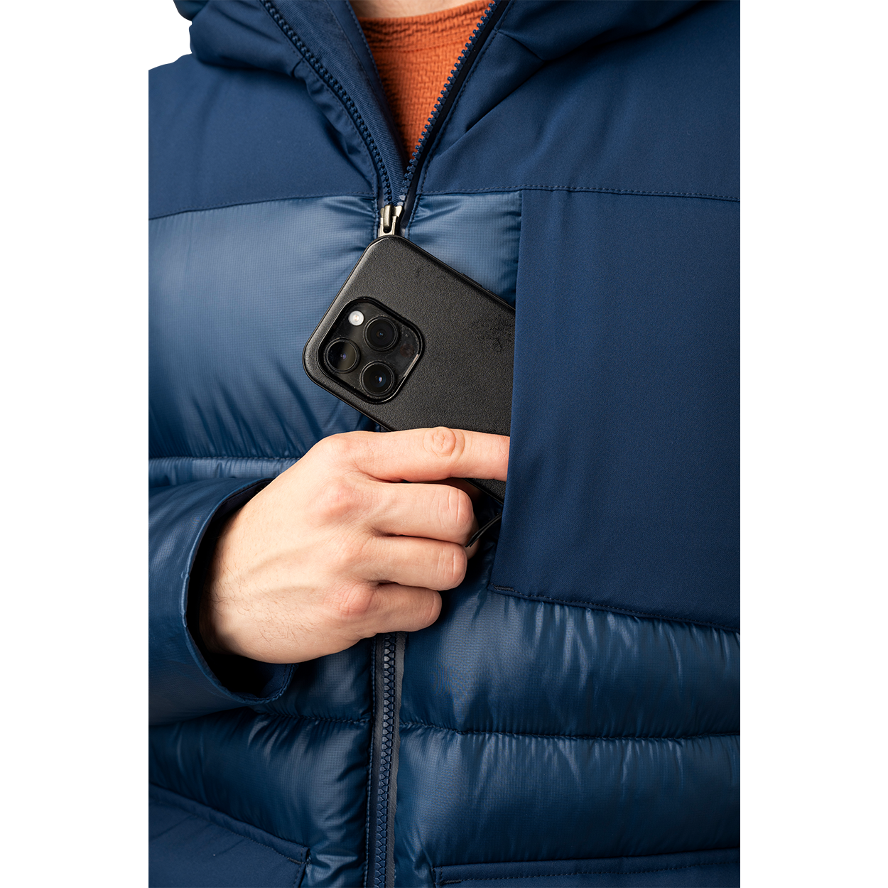 Bauer Senior Ultimate Puffer Jacket - Navy - detail