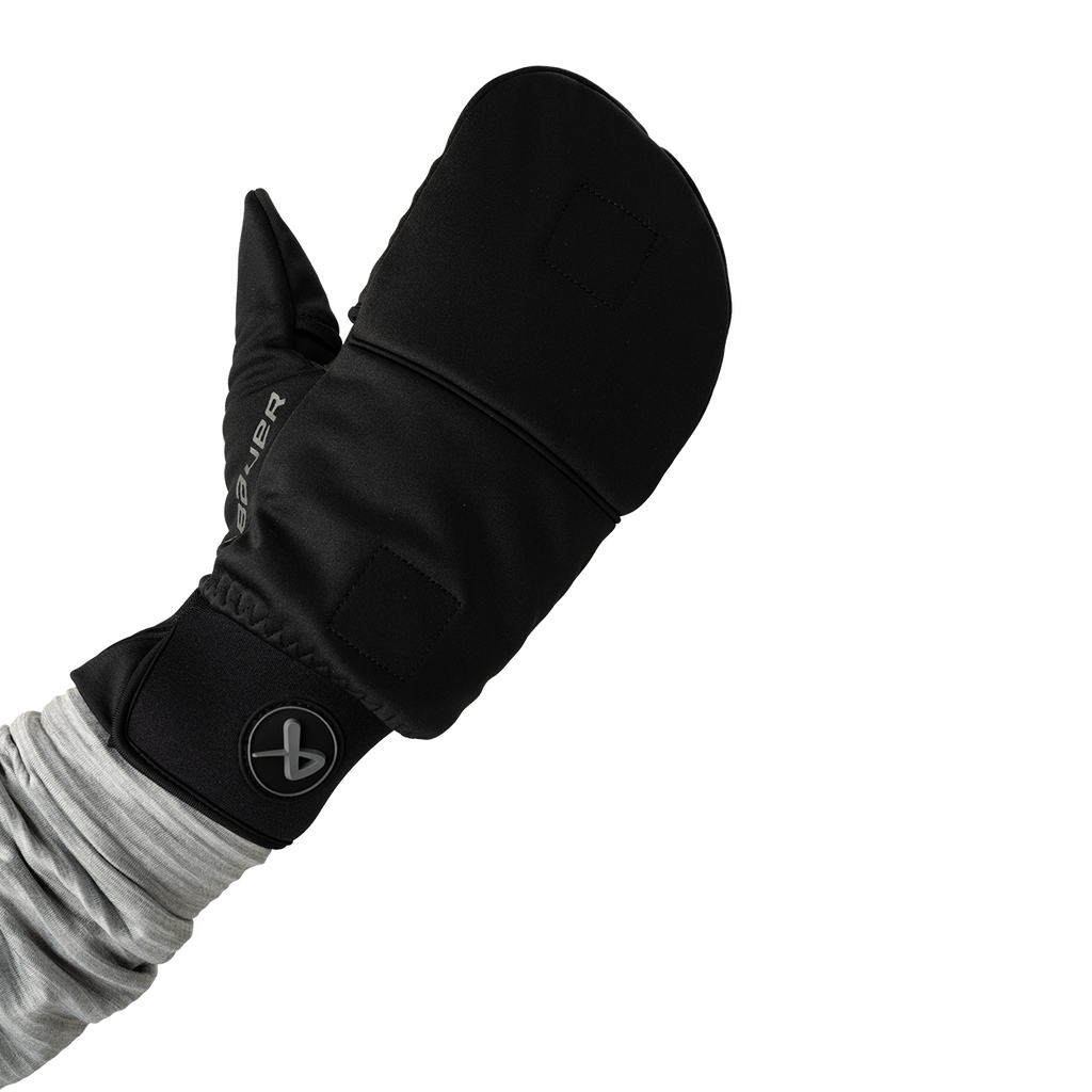 Bauer Hybrid Flip Mitten - on model