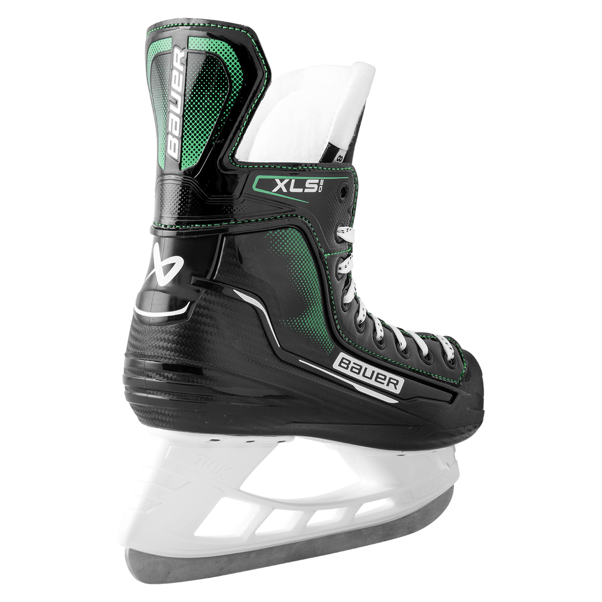 Bauer Senior X-LS 2.0 Hockey Skates - Black, rear three-quarter view