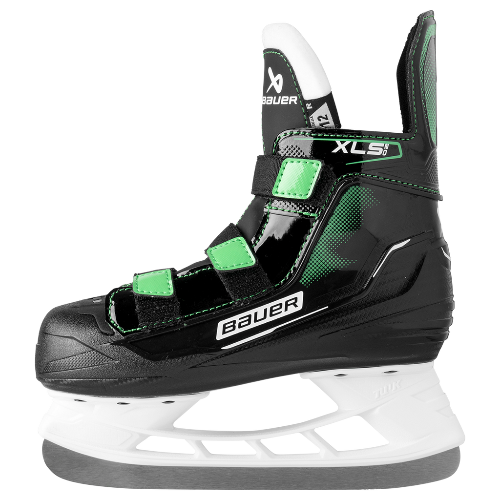 Bauer Youth X-LS 2.0 Hockey Skates - Black, front angle view