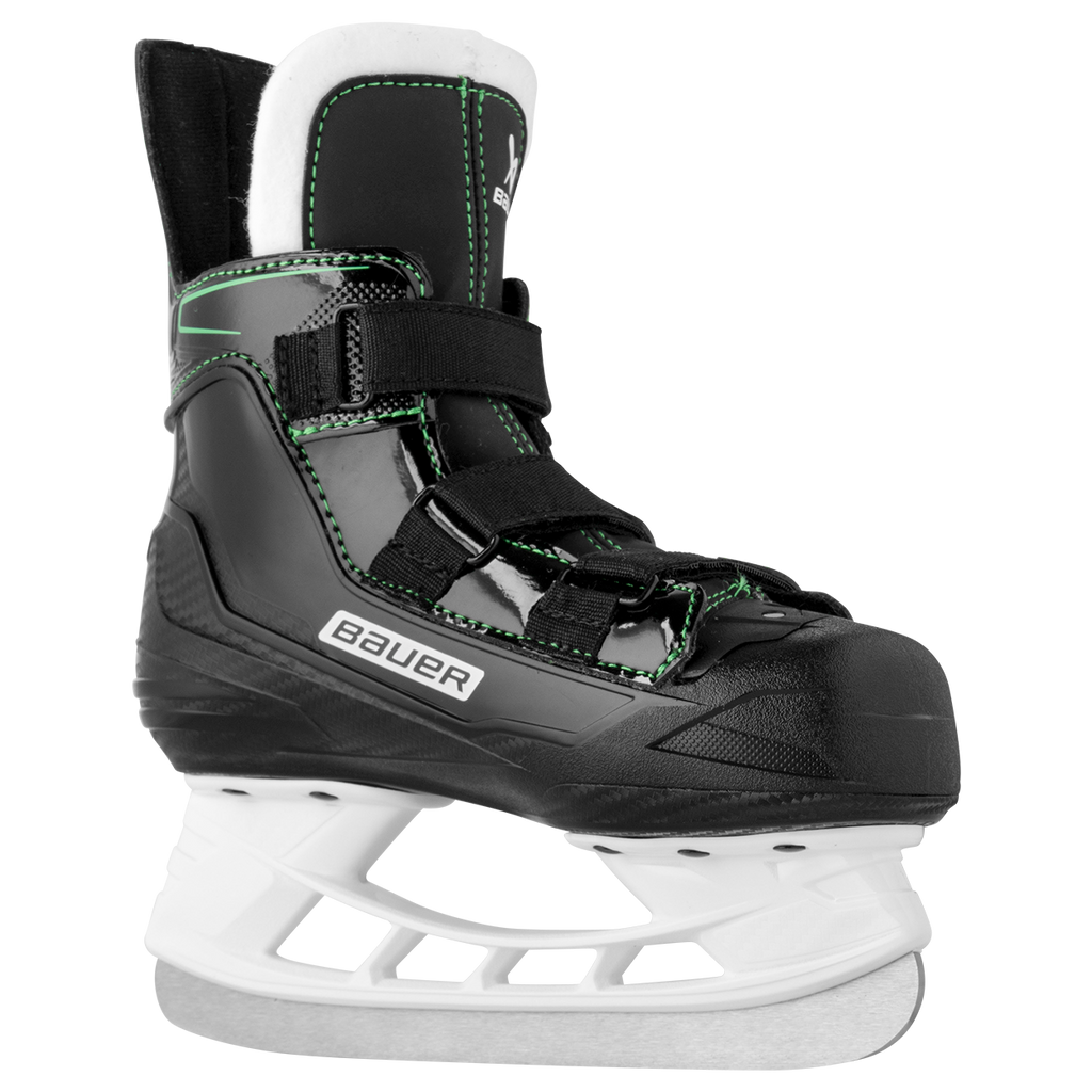Bauer Youth X-LS 2.0 Hockey Skates - Black, front angle view, opposite side