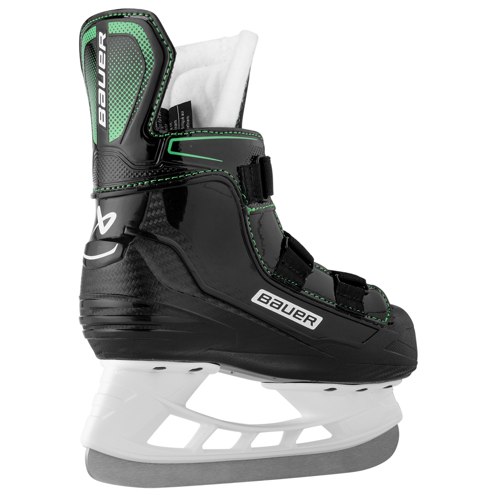 Bauer Youth X-LS 2.0 Hockey Skates - Black, rear angle view