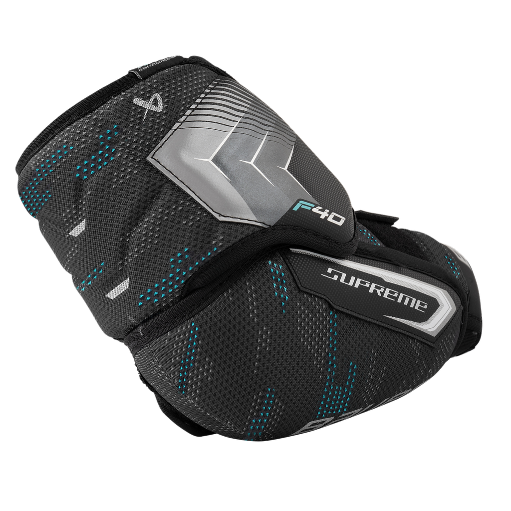 Bauer Junior Supreme F40 Elbow Pad - bicep and elbow cap detail
