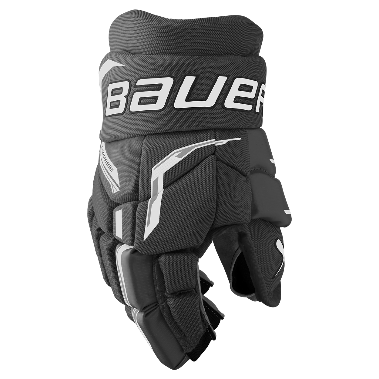 Bauer Junior Supreme F40 Hockey Glove Black/White - back
