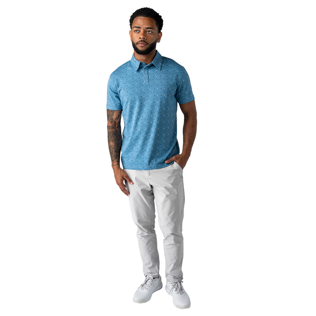 Bauer Men's Runoff Performance Polo - Water Hazard