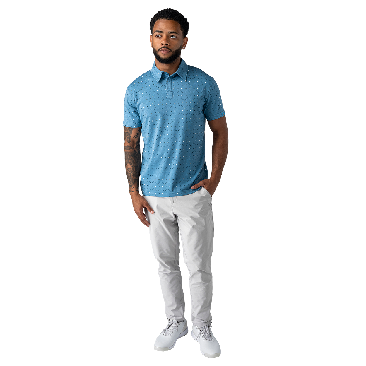 Bauer Men's Runoff Performance Polo - Water Hazard