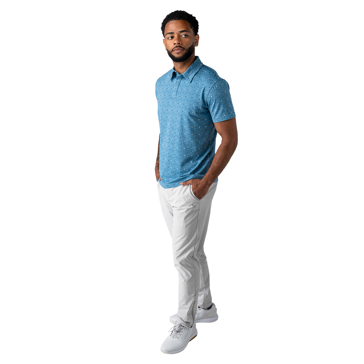 Bauer Men's Runoff Performance Polo - Water Hazard