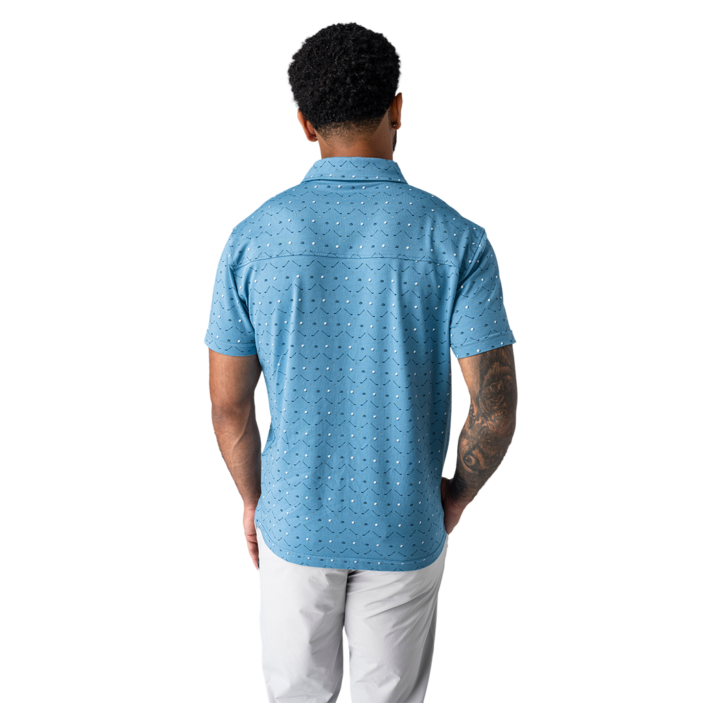 Bauer Men's Runoff Performance Polo - Water Hazard
