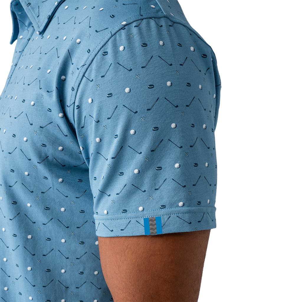 Bauer Men's Runoff Performance Polo - Water Hazard